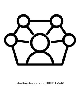 Expertise creative icon. Outline expertise creative vector icon for web design isolated on white background