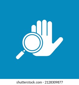  Expertise glyph icon. Researching hand cleaning. Hygiena concept. Filled flat sign. Isolated silhouette vector illustration