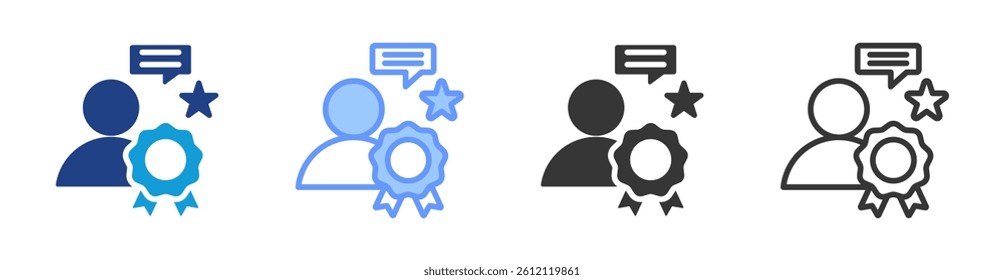Expertise icon set multiple style collection