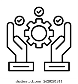 Icono de experiencia. Ilustración de contorno de Vector simple