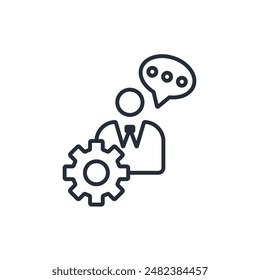 expertise icon. vector.Editable stroke.linear style sign for use web design,logo.Symbol illustration.