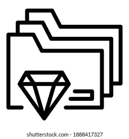 Expertise integrity icon. Outline expertise integrity vector icon for web design isolated on white background