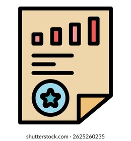 Ícone linear de especialização. Especialização em contorno ícone vetorial linear cor plana isolado