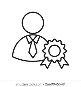 Ilustración vectorial de iconos de contorno de experiencia