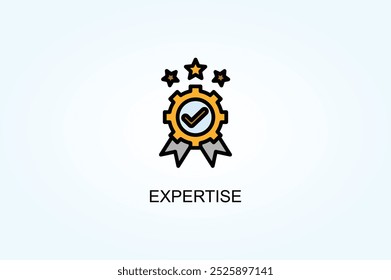 Expertise Vector O Logo Signo Símbolo Ilustración