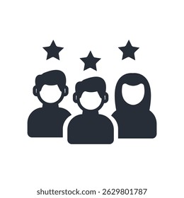 experts icon. vector.Editable stroke.linear style sign for use web design,logo.Symbol illustration.