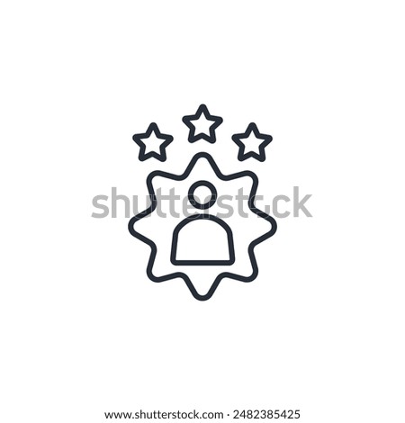 experts icon. vector.Editable stroke.linear style sign for use web design,logo.Symbol illustration.