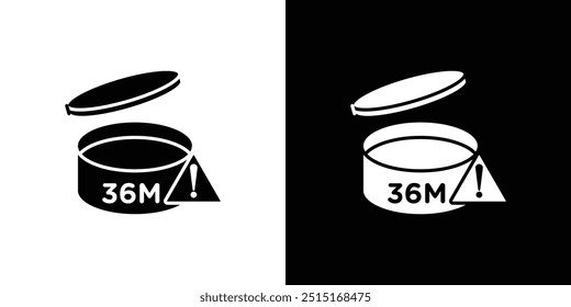 Expiration date icon Outline sign symbol set