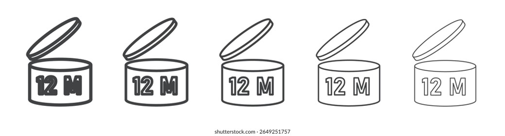 Ablaufdatum Symbol einfache Illustration Sammlungssymbol