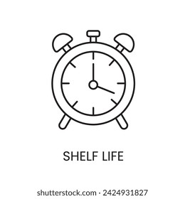 Expiration date line icon in vector with editable stroke for packaging