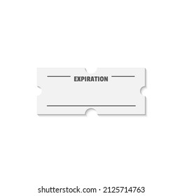 Expiration date of product label and signs symbol packaging symbol illustration template. After opening use icons. Shelf life of grocery item - vector