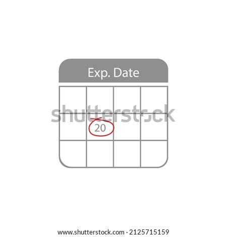 Expiration date of product label and signs symbol packaging symbol illustration template. After opening use icons. Shelf life of grocery item - vector