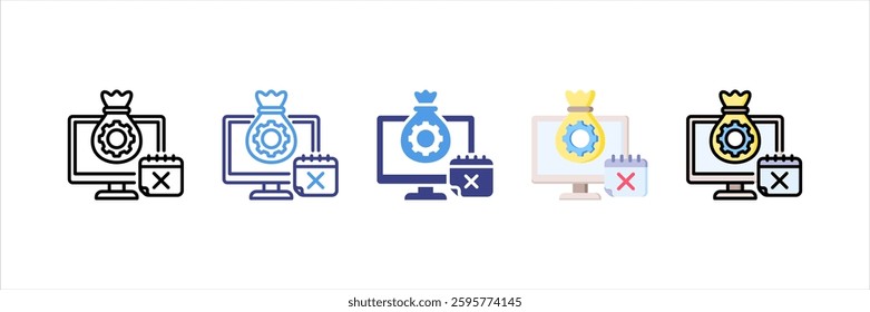 Expiration Multi Style Icon Set
