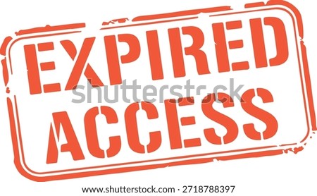 Expired access red stamp on white background
