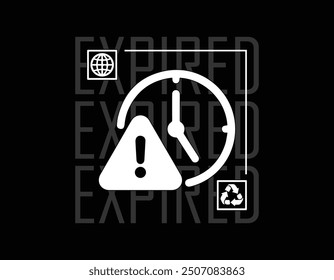 expired concept vector illustrations for urban streetwear fashion, t shirt design, hoodie, poster and more