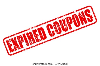 EXPIRED COUPONS red stamp text on white