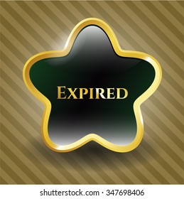 Expired golden badge
