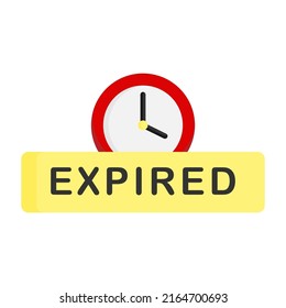 Expired icon design template vector illustration