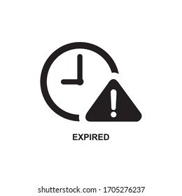 EXPIRED ICON , NOTICE ICON VECTOR
