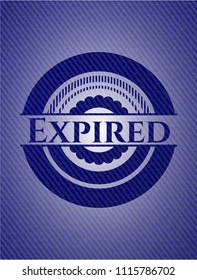 Expired jean background