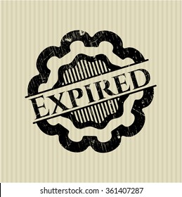 Expired rubber seal
