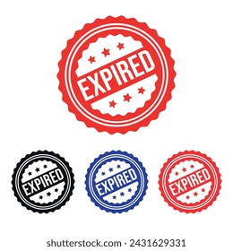 Expired Rubber stamp Design vector, illustration