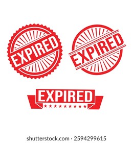 Expired Rubber stamp design Vector 