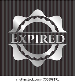 Expired silvery badge