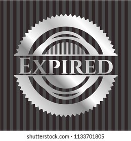 Expired silvery emblem