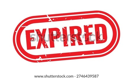 Expired Stamp: A bold red EXPIRED stamp, conveying a clear message of invalidity and time's passage. Suitable for conceptual designs related to expiry dates, product freshness, or deadline reminders.