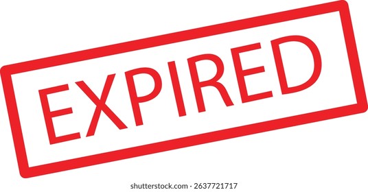 expired stamp seal document red white background expire icon