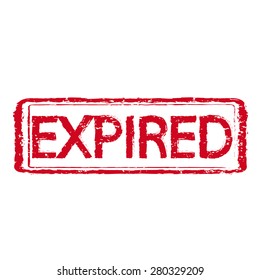 EXPIRED stamp text Illustration
