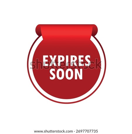 expires soon text on white background