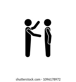 explique al icono del empleado. Elemento de icono de conversación para concepto móvil y aplicaciones web. Explicación aislada al icono del empleado se puede utilizar para web y móvil en fondo blanco