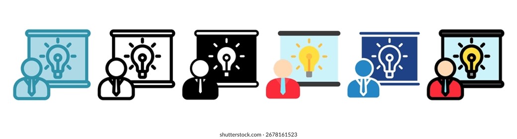 Explain Icon Mini Illustration Icon. Use For Modern Concept, Print, Ui, Ux Kit, Web And App Development. Vector Related To Office, Education, Examination And More