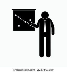 Explain Icon. Presentation Symbol - Vector. 