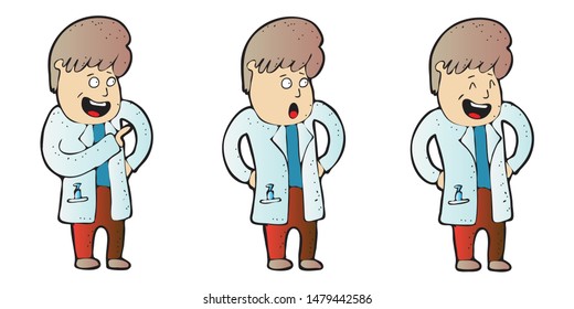 Explainer character design of doctor