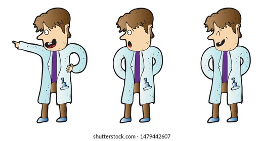Explainer character design of doctor