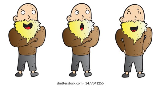 Explainer character design with theme of adult male
