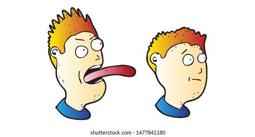 Explainer character design with theme of surprised man