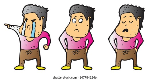 Explainer character design with theme of teenage boy