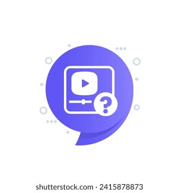 explainer video, instruction icon for web