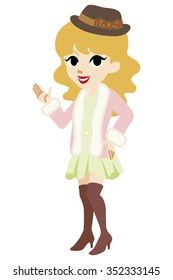 Explaining Girly winter fashioned women