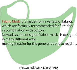 Explanation and definition of Cloth face mask,fabric mask.