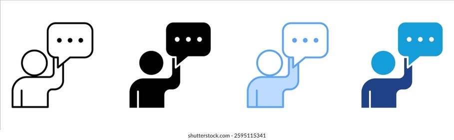 Explanation Icon Set Multiple Style Collection