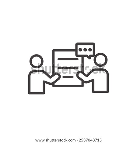 EXPLANATION stroke icon in black