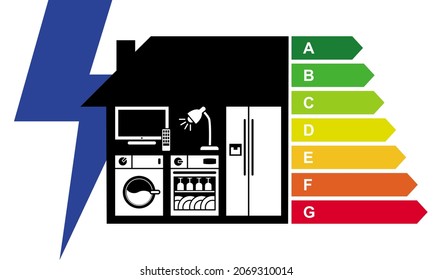 Explanatory Illustration Of The New Standards To Be Indicated, Since March 2021, On The Labels Displayed On Household Appliances.