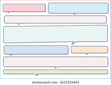 For explanatory text Horizontal set of callouts
