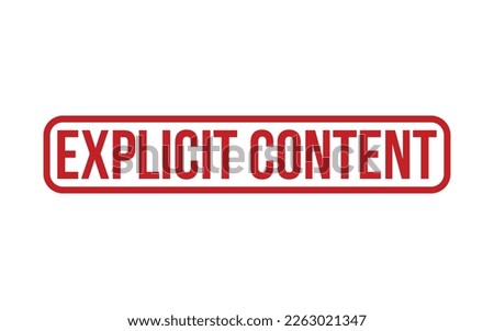 Explicit Content Rubber Stamp Seal Vector