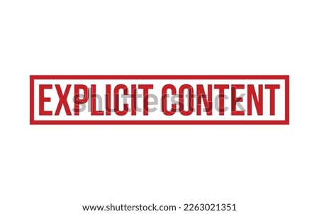 Explicit Content Rubber Stamp Seal Vector